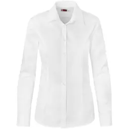 Ladies Long Sleeve Milano Shirt White Front